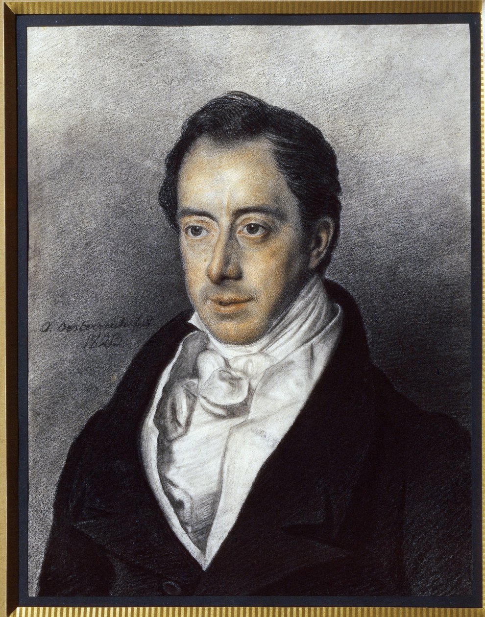 Portrét Nicolase Ivanoviče Tourguenieva (1789-1871). (Portrét N.I. Turgeněva). Oeuvre de Otto (Yermolay) Oesterreich (1790-1871), pastel na kartonu od Otto  Oesterreich