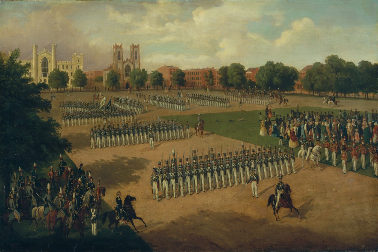Sedmý pluk na Review, Washington Square, New York, 1851. od Otto Boetticher