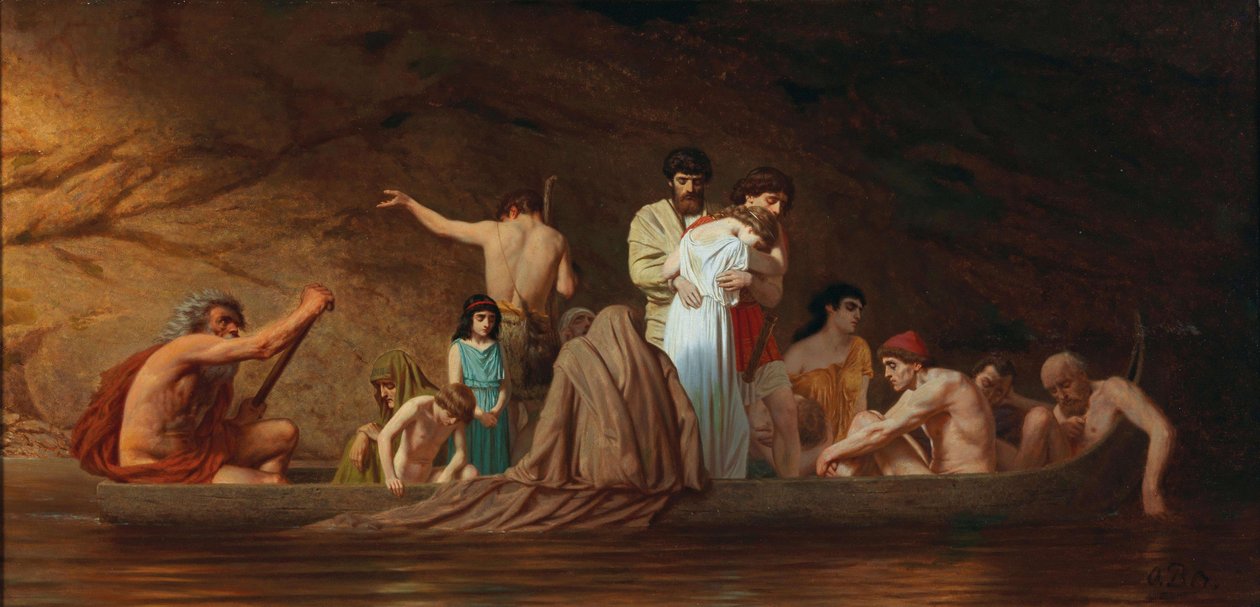 Barque of Charon, druhá polovina 19. od Otto Brausewetter