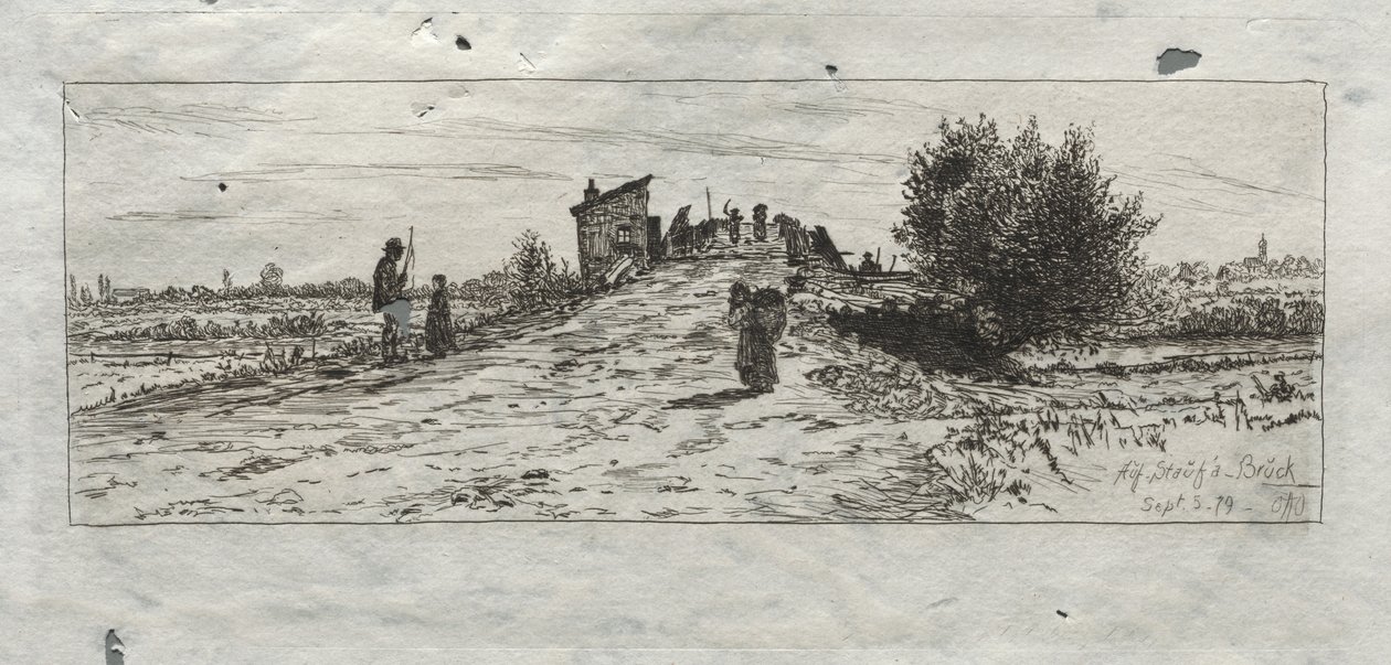 Na Stauf a-Bruck, 1879. od Otto H. Bacher
