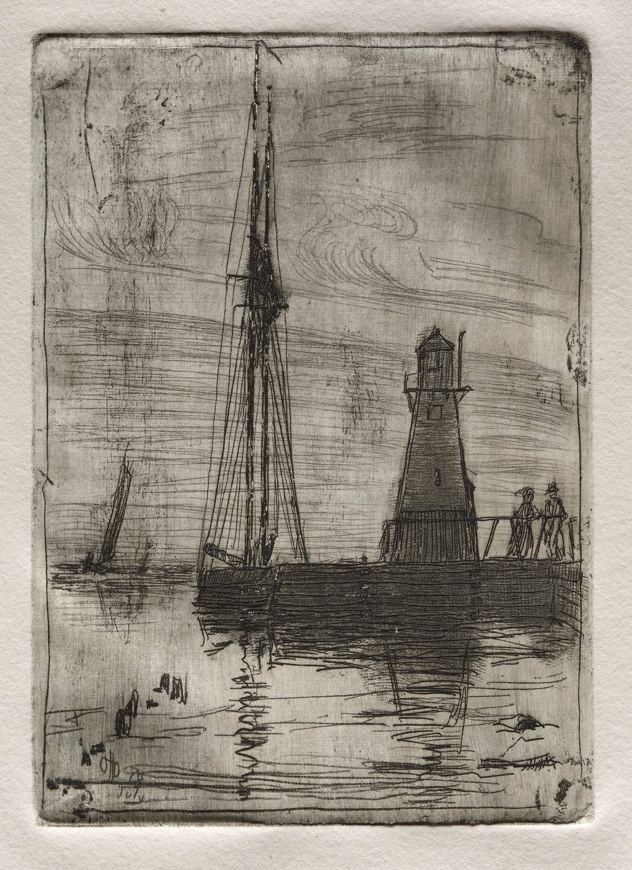 River Pier, 1878. od Otto H. Bacher