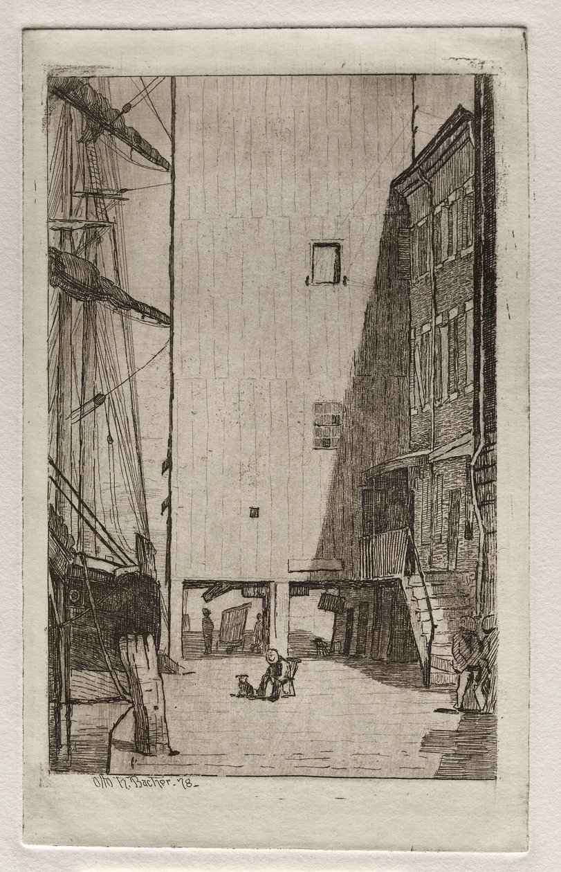 Loď a výtah, 1878. od Otto H. Bacher