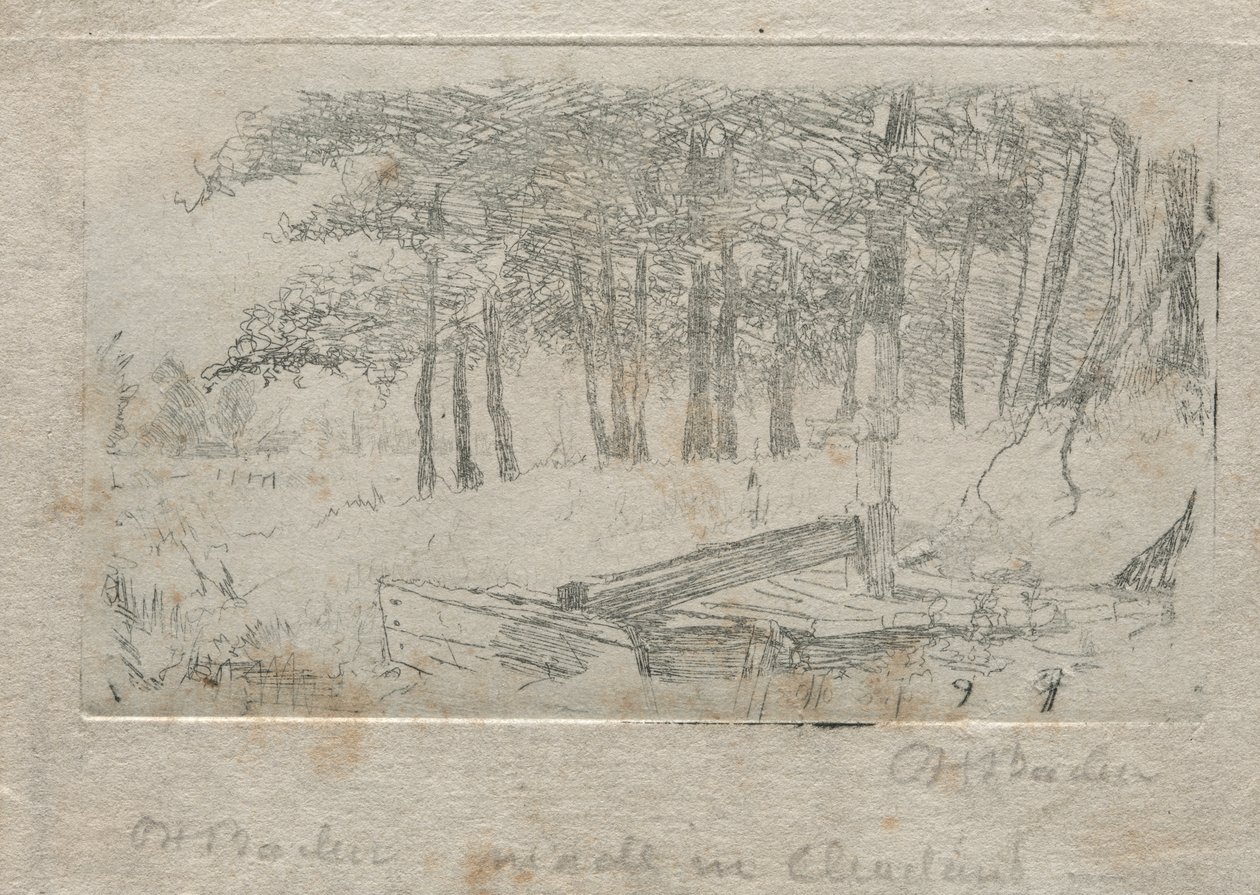 Skica z přírody, 1879. od Otto H. Bacher