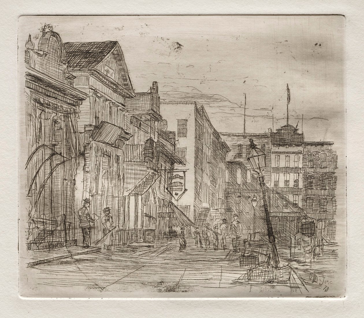 Southwest Corner, Public Square, Cleveland, 1878. od Otto H. Bacher