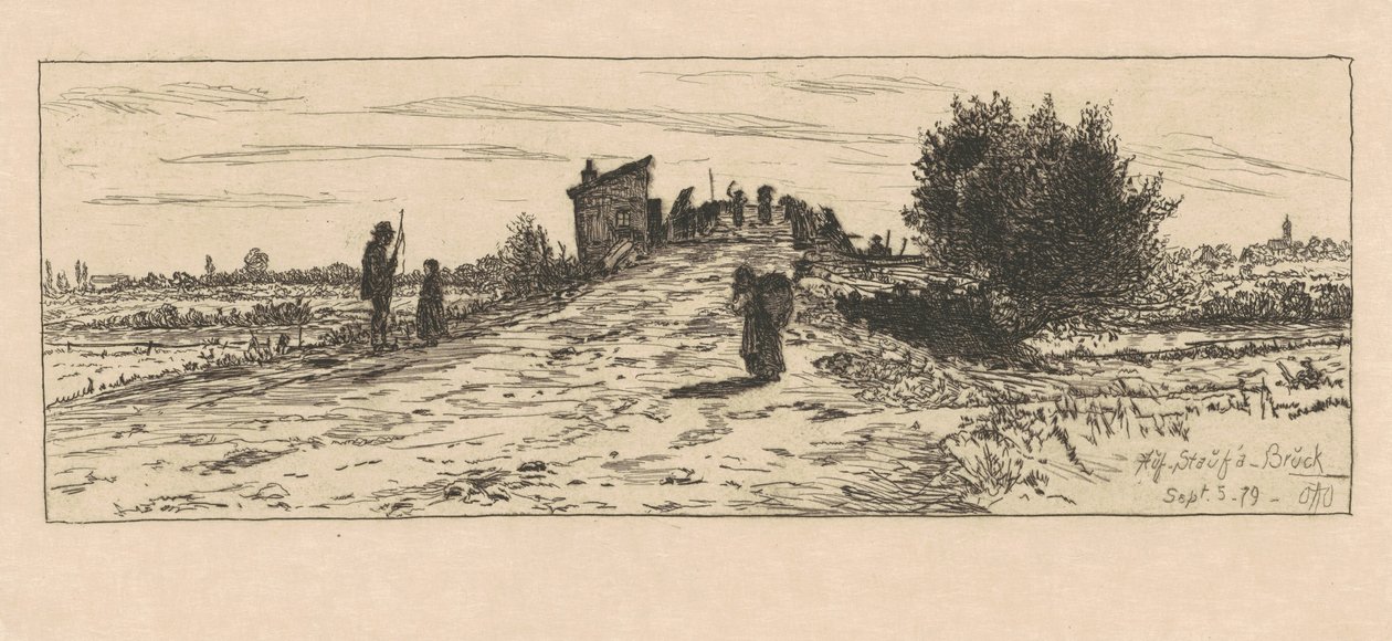 Na Staufa Bruck, 1879. od Otto Henry Bacher