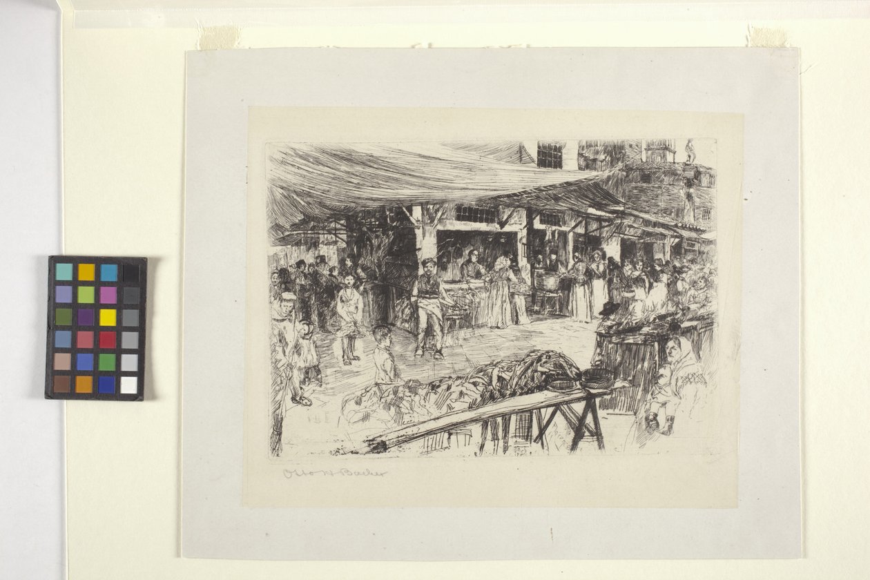Mercato Vecchio, Florencie od Otto Henry Bacher