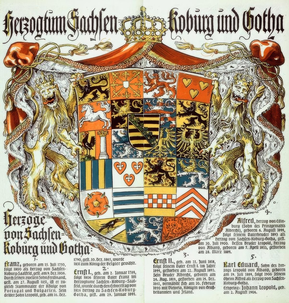 Vévodství Saxe-Coburg a Gotha Vévodkyně Saxe-Coburg a Gotha od Otto Hupp