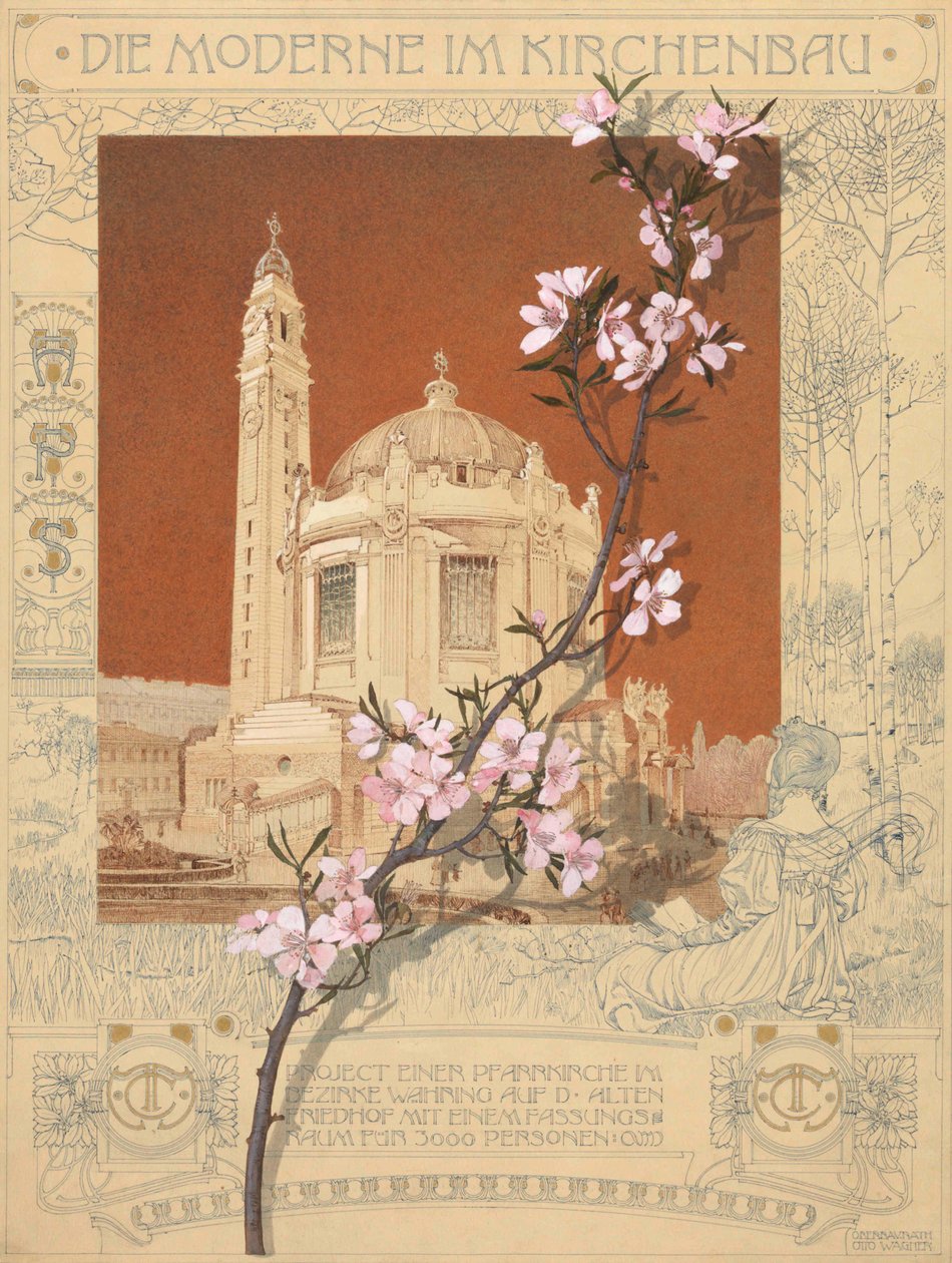 Farní kostel ve Währing, Vídeň, 1898-1899. od Otto Koloman Wagner