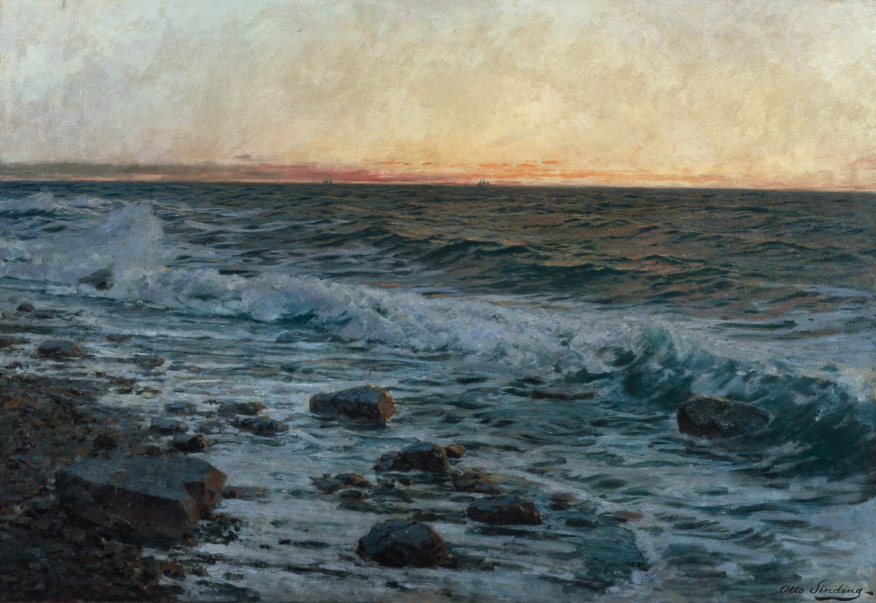 Před bouří (olej na plátně) od Otto Ludvig Sinding