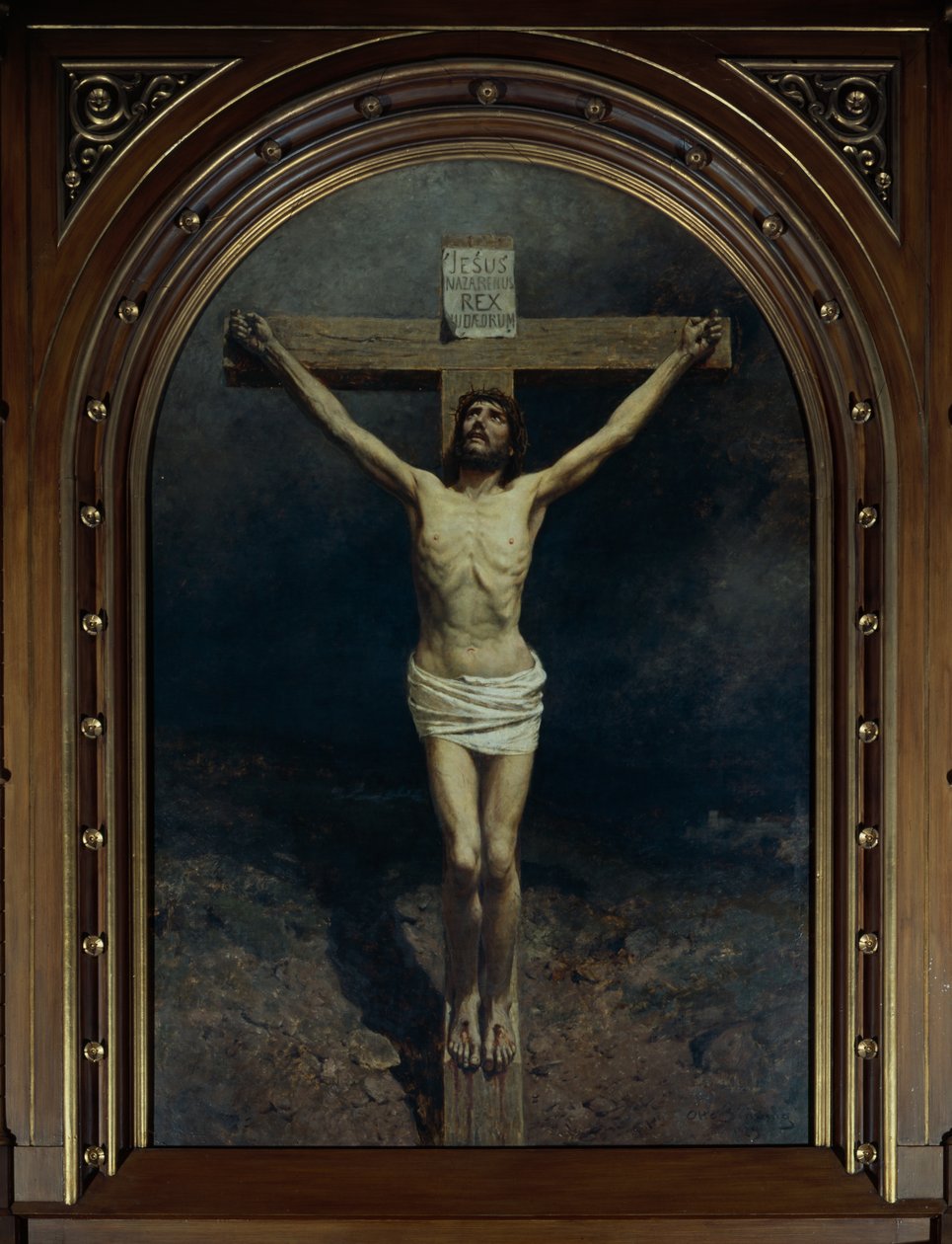 Ukřižování (olej na plátně) od Otto Ludvig Sinding