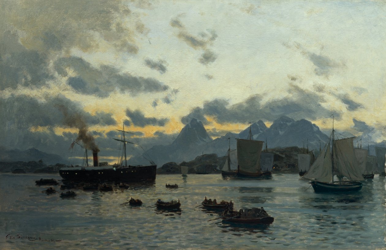 Hurtigruten od Otto Ludvig Sinding
