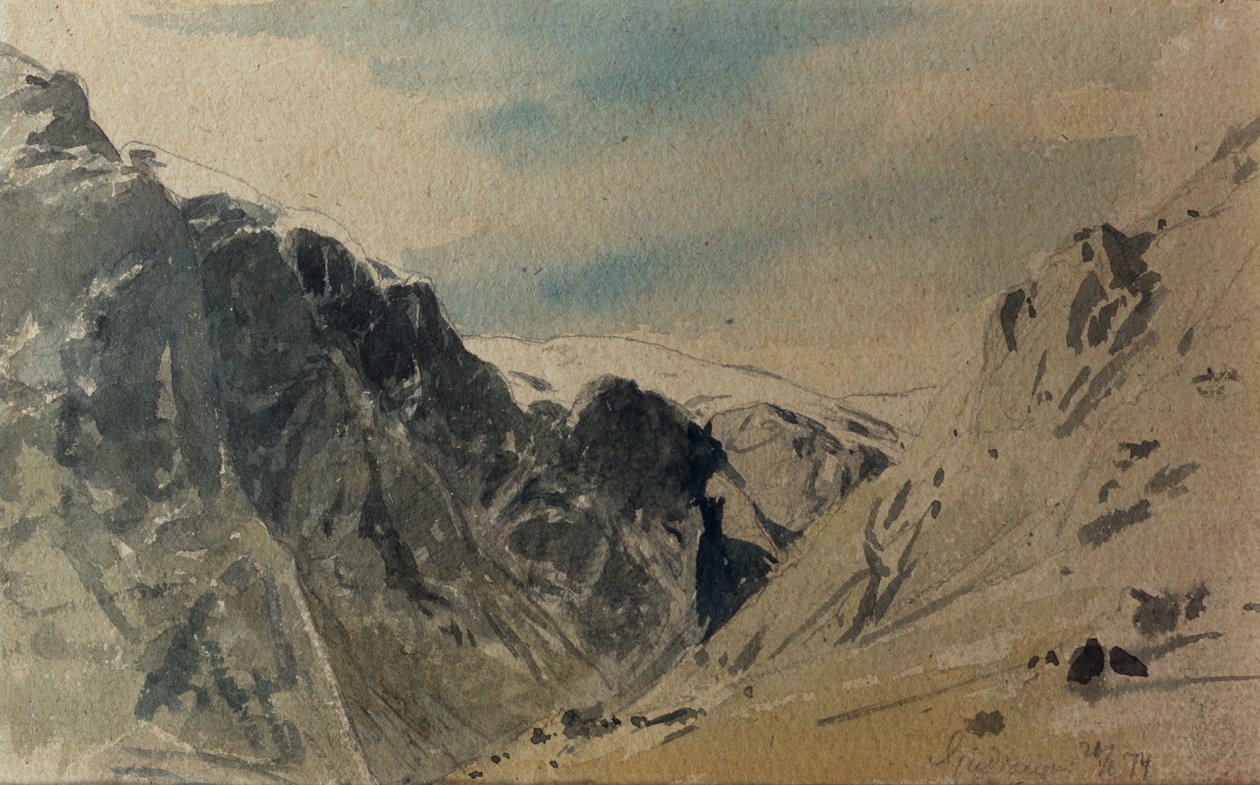Horské skici od Otto Ludvig Sinding
