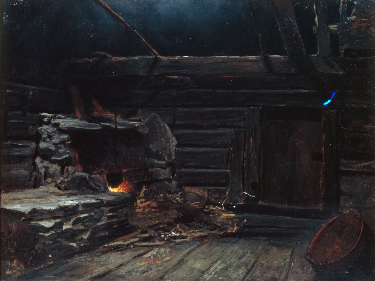 Udírna místnost, úklid od Otto Ludvig Sinding