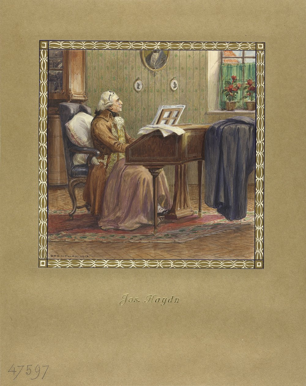 Joseph Haydn u klavíru, 1917 od Otto Robert Nowak