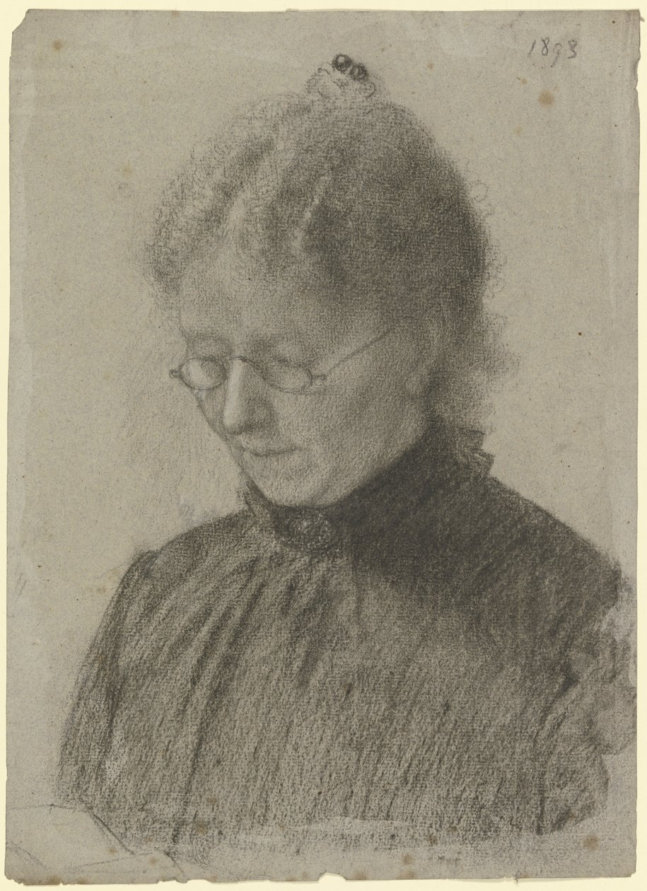 Luise Scholdererová čtoucí od Otto Scholderer
