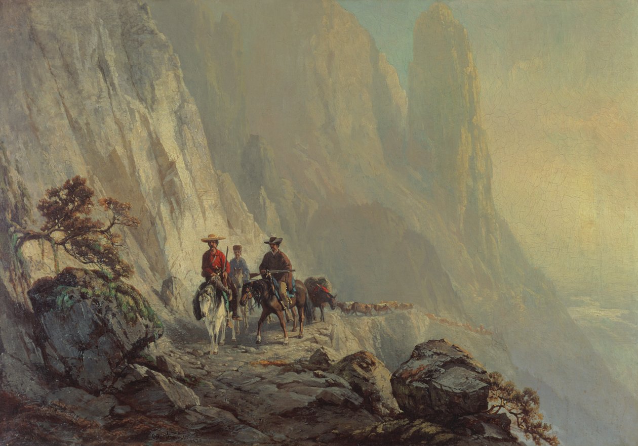 Podél hory, 1870 od Otto Sommer