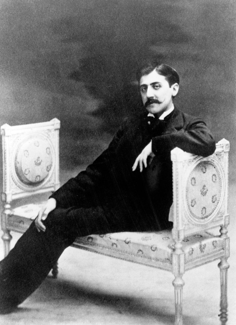 Francouzský spisovatel Marcel Proust (1871-1922) c. 1895, foto Otto Wegener (čb foto) od Otto Wegener