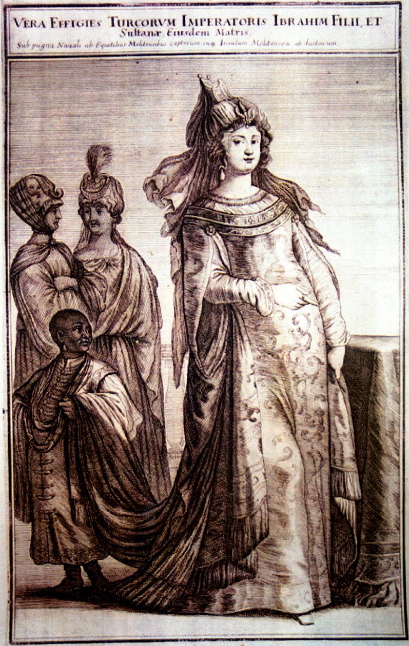 Kosem Sultan se služebnictvem, 1647 od Ottoman School