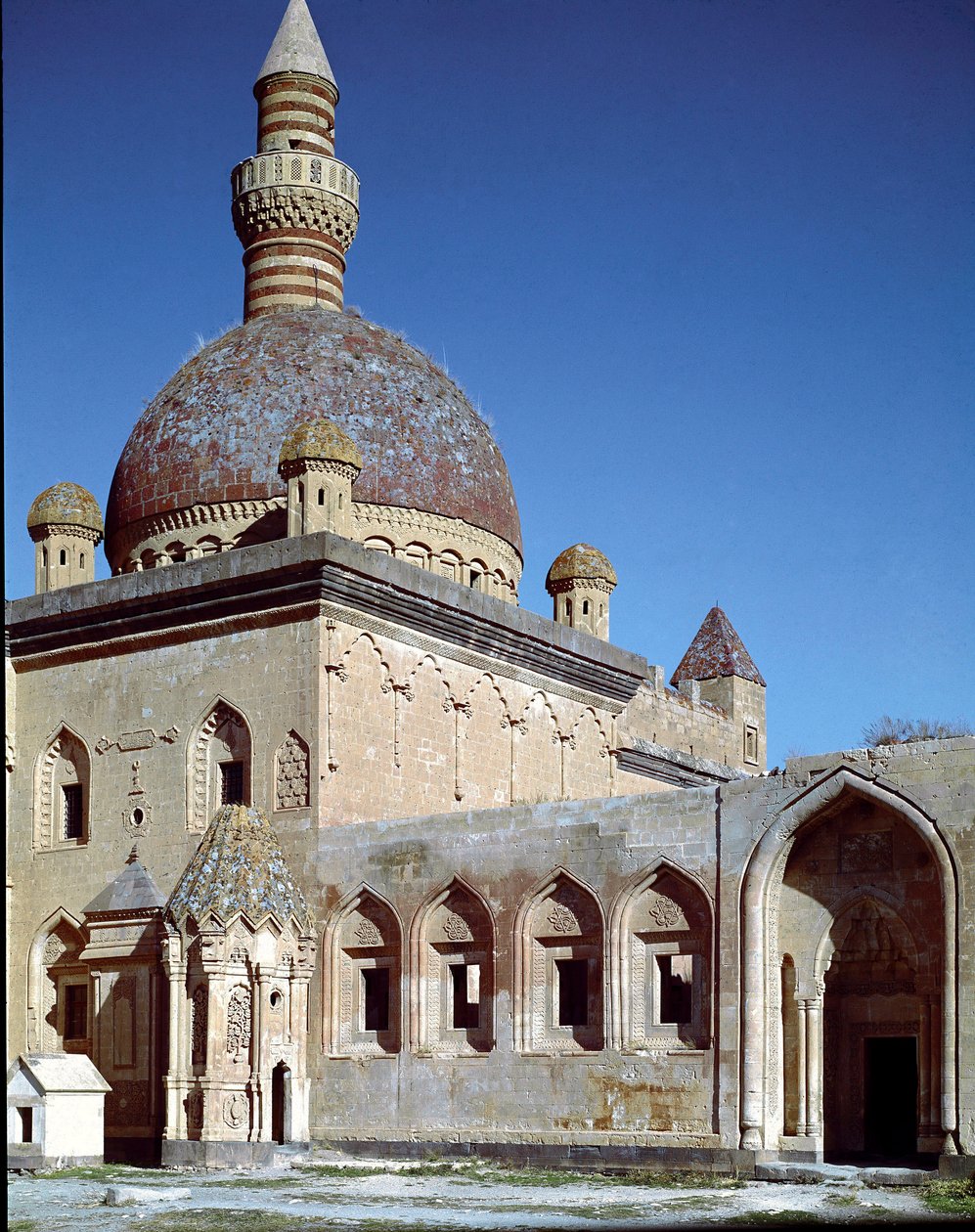 Nádvoří a mešita paláce Ishak Pasa od Ottoman School