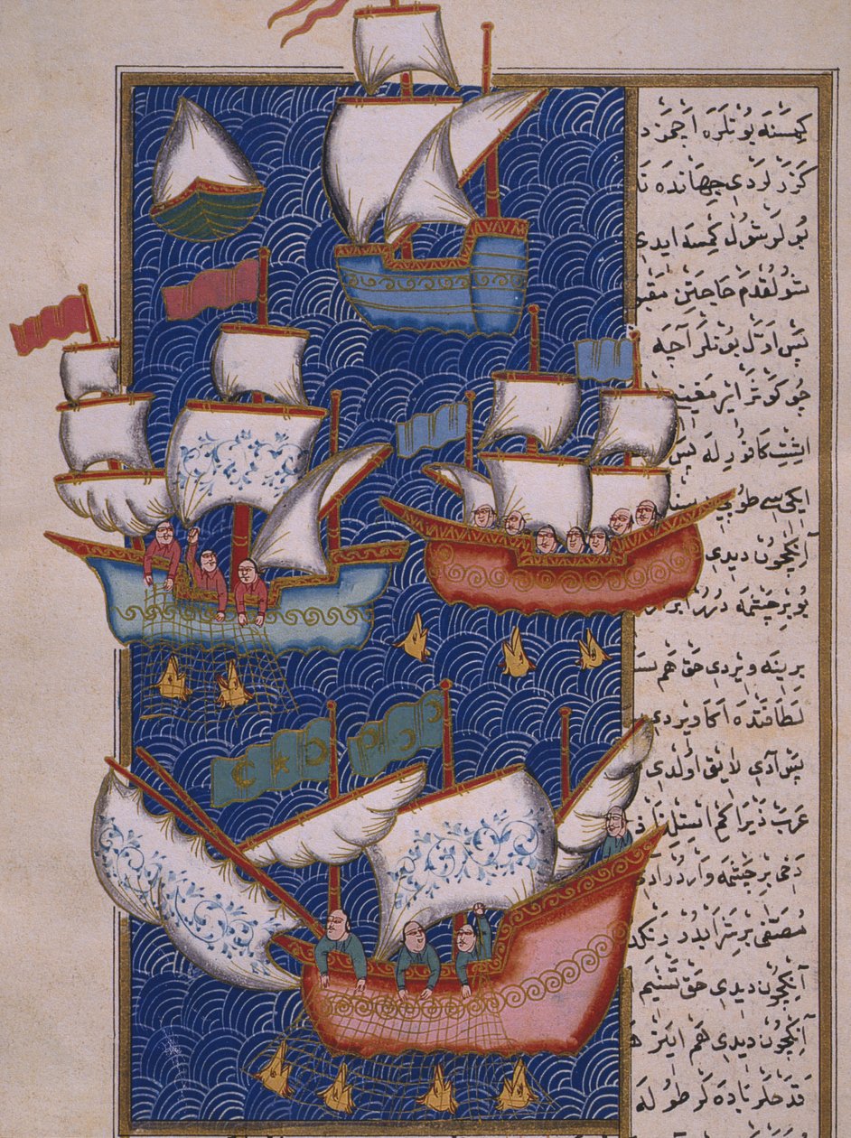 Rybáři se sítěmi od Ottoman School