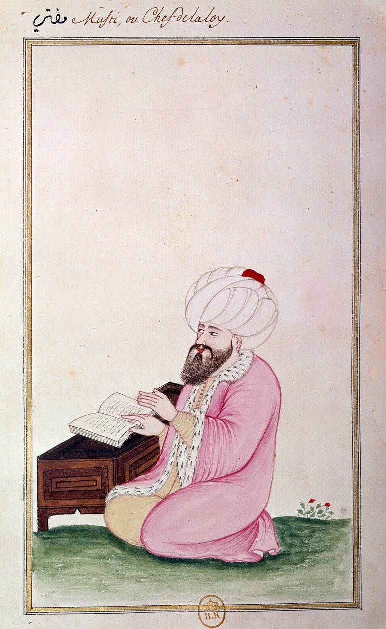 Osmanské umění: Hlava práva. Tisky z rukopisu od Ottoman School