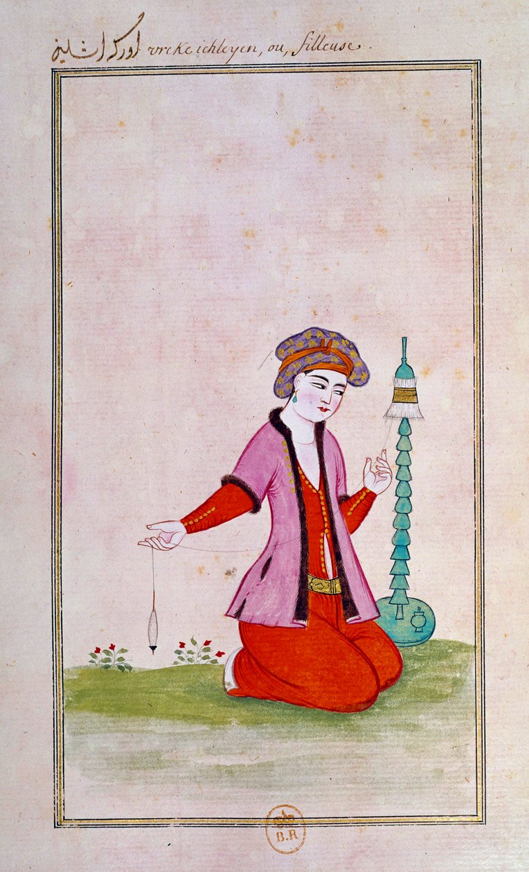 Osmanské umění: rozšiřovač. Tisky z rukopisu od Ottoman School