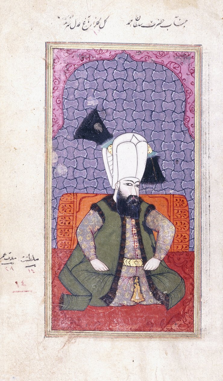 Portrét sultána Ahmeda III od Ottoman School