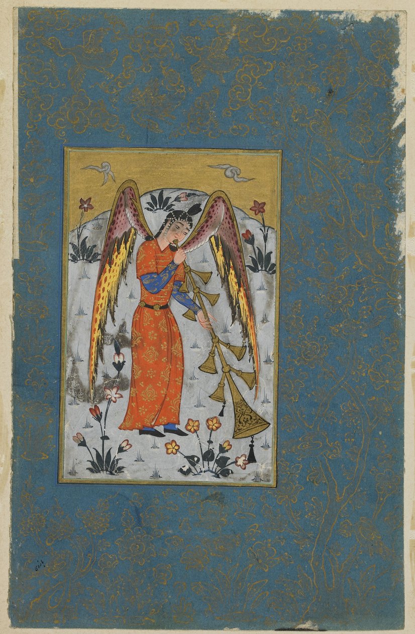 Anděl Israfil, kolem 1580-90 od Ottoman School