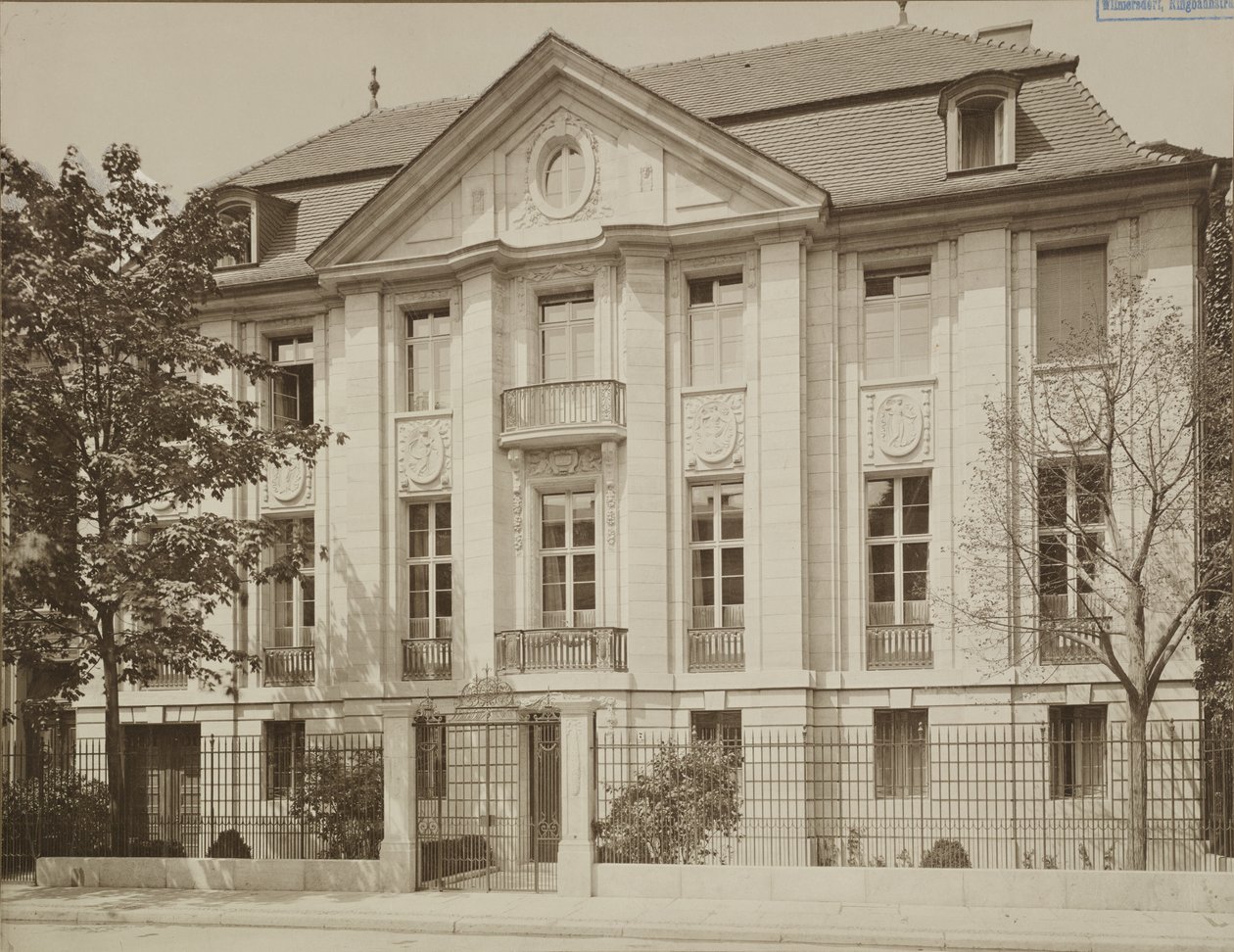 Messel, Alfred - Berlín - Rezidence Dr. Eduard Simon, bývalá Victoriastrasse 7 - 1902 1904 od Ottomar Anschütz