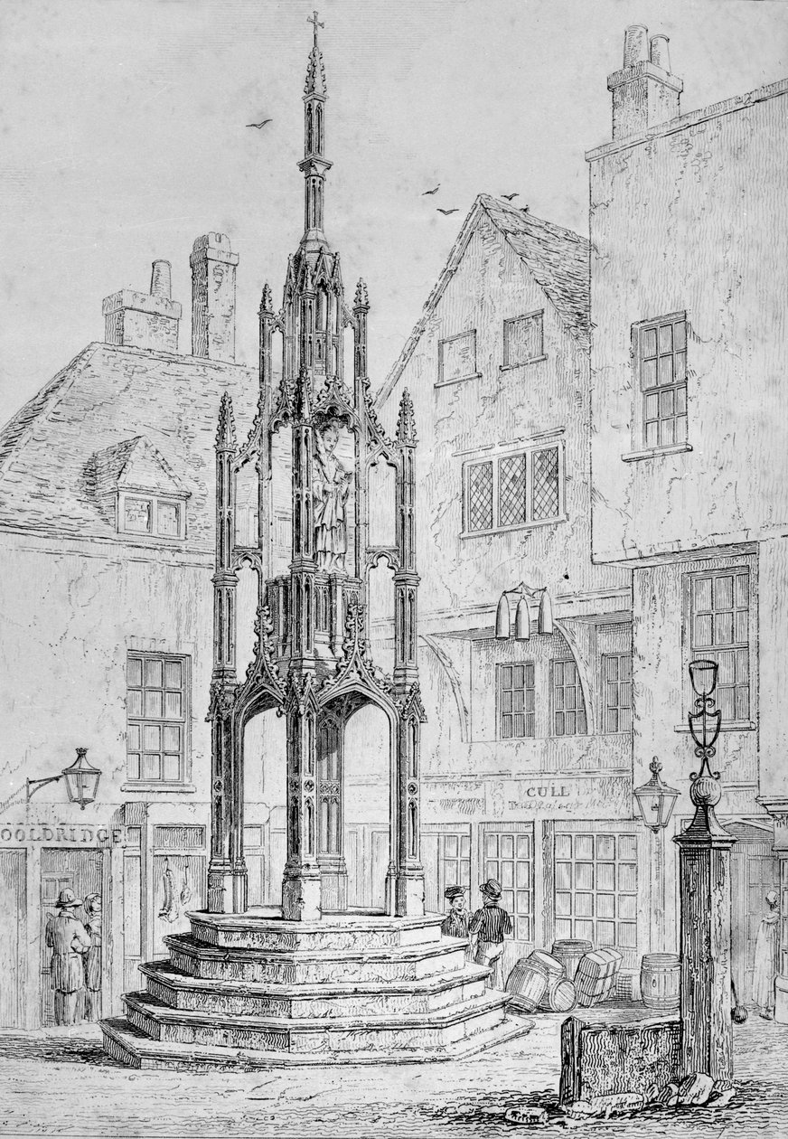 City Cross Winchester, kolem roku 1830 od Owen Brown Carter