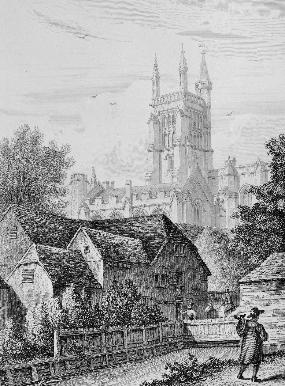 College Tower, Library and Mill Winchester, c.1830 od Owen Brown Carter