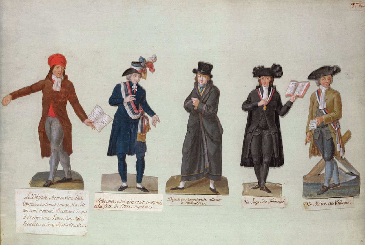 Zástupce Armonville, Robespierre a úředníci tvoří období francouzské revoluce (kvaš) od P. A. and J.B. Lesueur