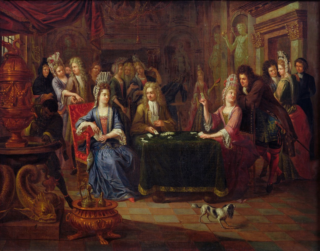 Hráči karet, 1699 od P. Bergaigne
