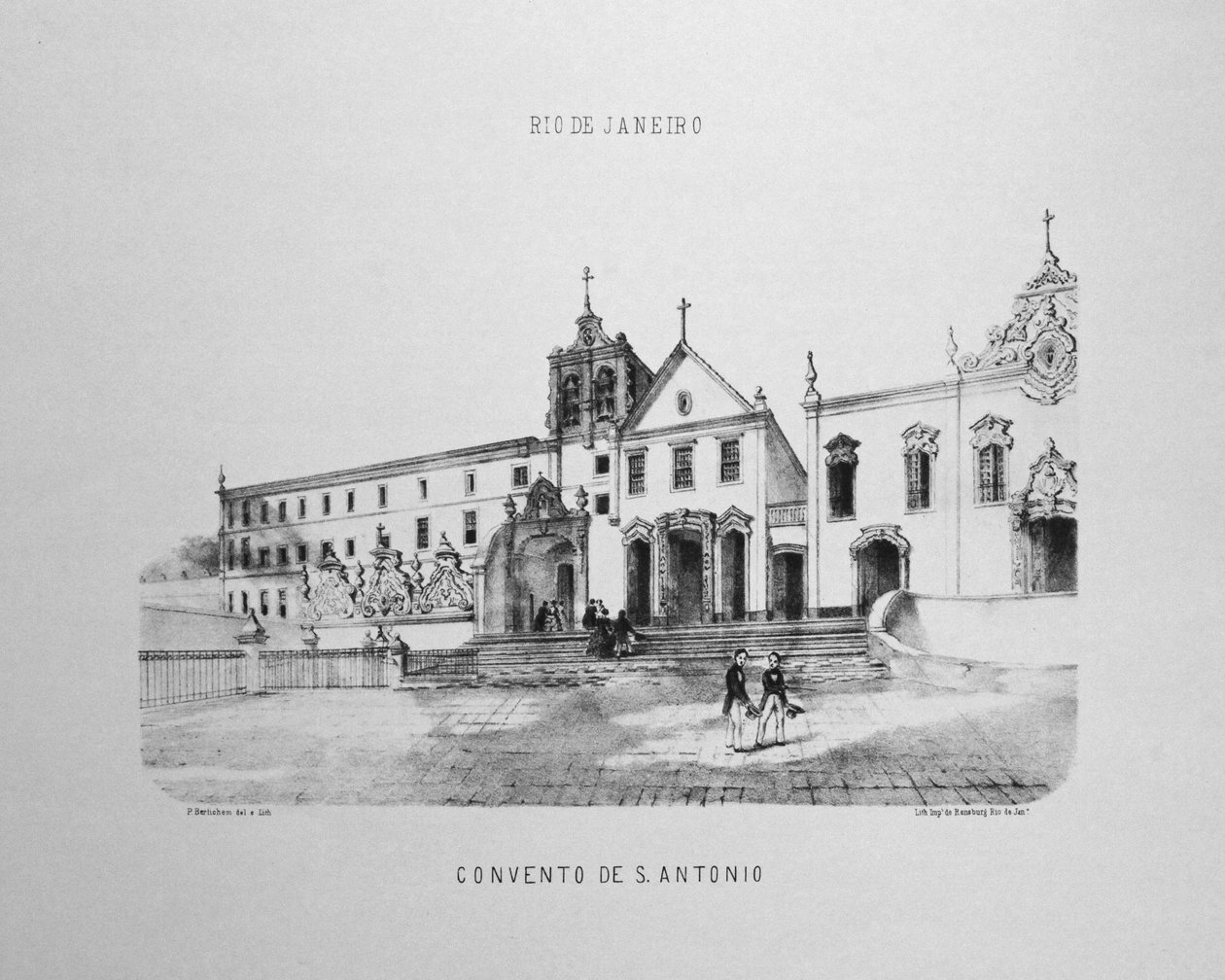 Klášter Santo Antônio do Largo da Carioca v Rio de Janeiru od P. G. Bertichem