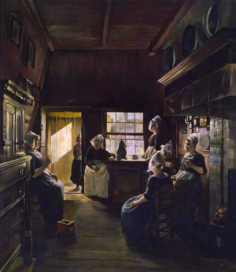 Rozhovor, 1888 od P. Weimar