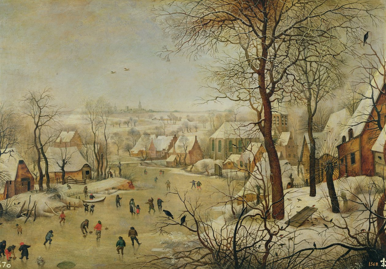 Zimní krajina s pastí na ptáky od Pieter Brueghel the Younger