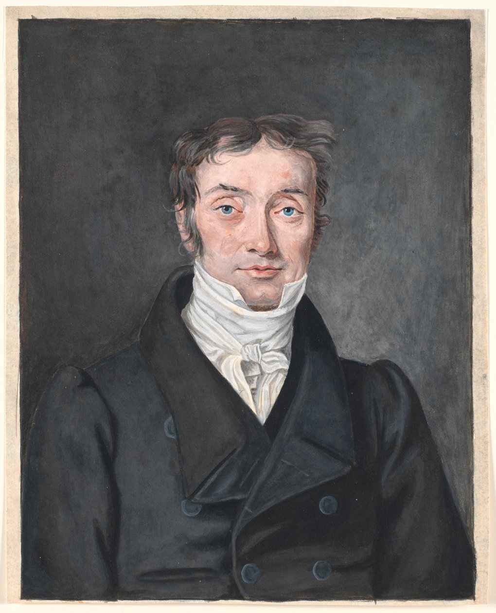 Portrét školního učitele Hanse Jensena Visbyho (1777-1870), z Aagerup, farnost Ramløse. od P.C. Skovgaard