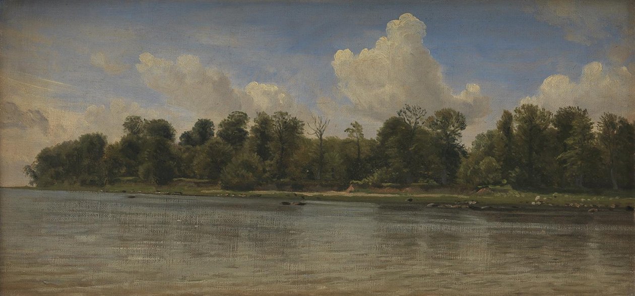 Pláž v Præstø od P.C. Skovgaard