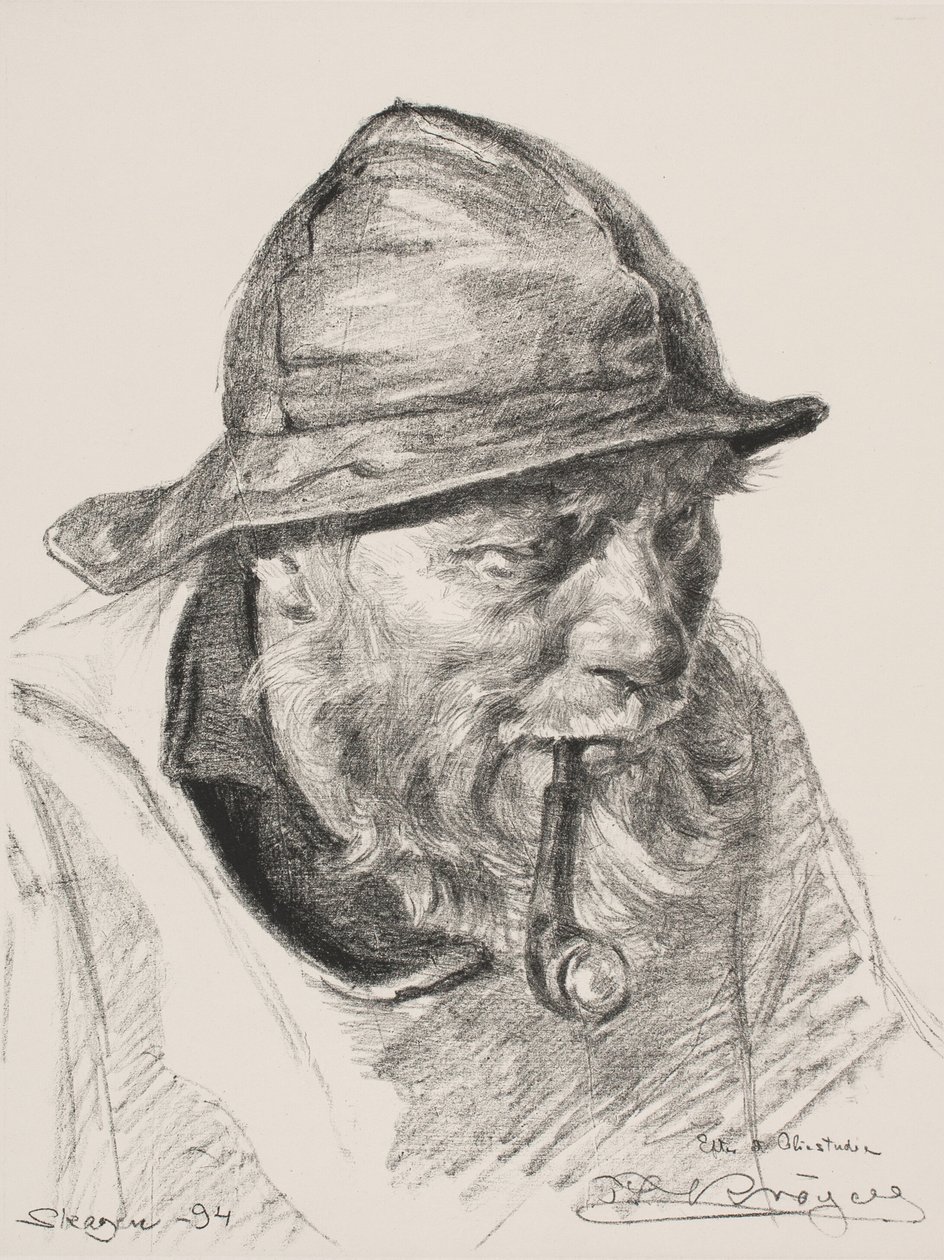 Hlava skagenského rybáře od Peder Severin Krøyer