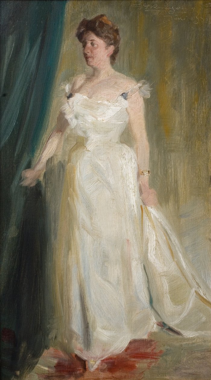 Portrét hraběnky Lillie Suzanne Raben-Levetzau od Peder Severin Krøyer