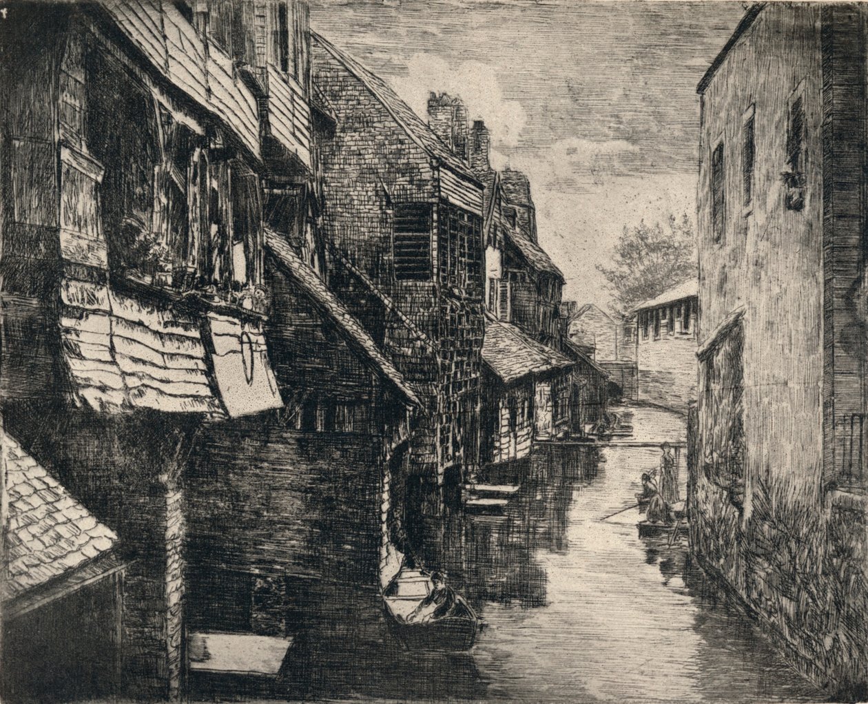 „Řeka Bievre v Gentilly“, 1915 od P Roy
