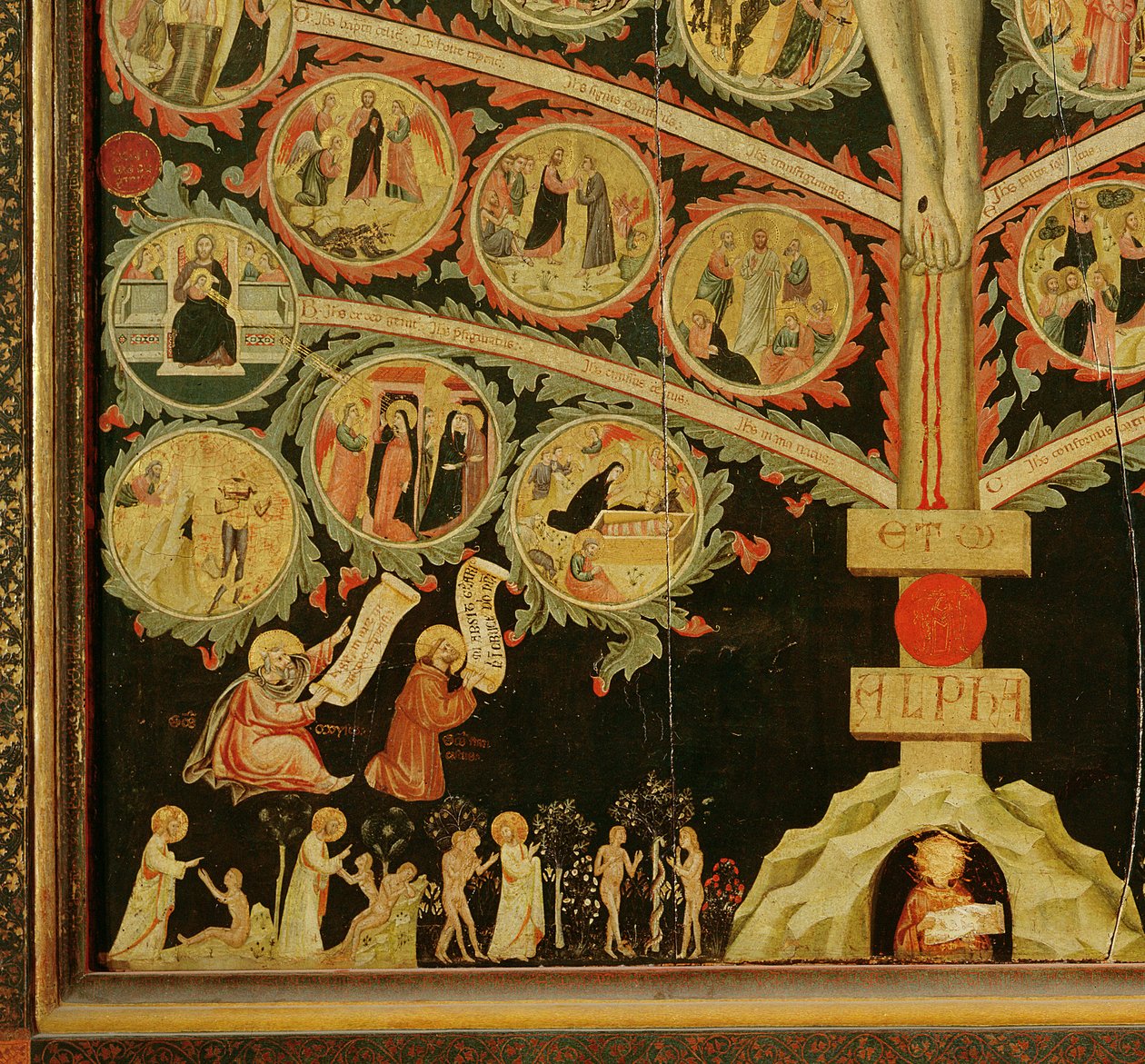 Strom života, kolem roku 1310 od Pacino di Buonaguida