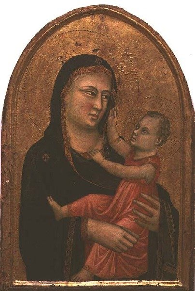 Madonna a dítě (tempera na panelu) od Pacino di Buonaguida