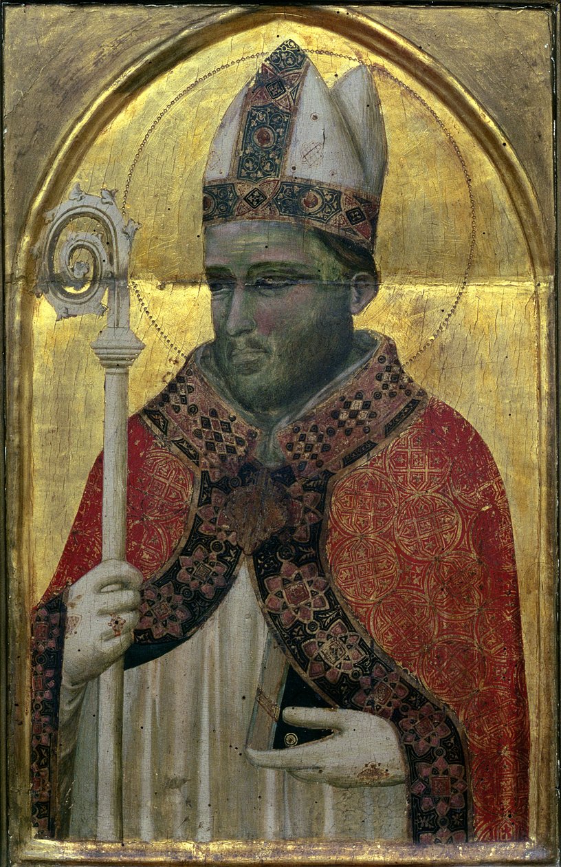 St. Proculus tempera na panelu od Pacino di Buonaguida