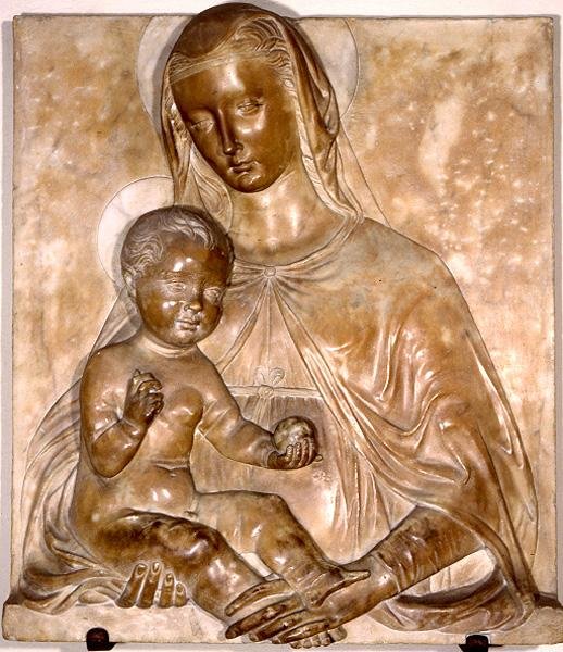 Madonna a dítě (mramor) od Pagno di Lapo Portigiani