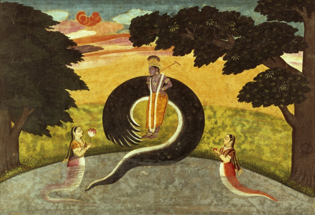 Podání Kaliyi, Basohli, škola Pahari, 1700-65 od Pahari School