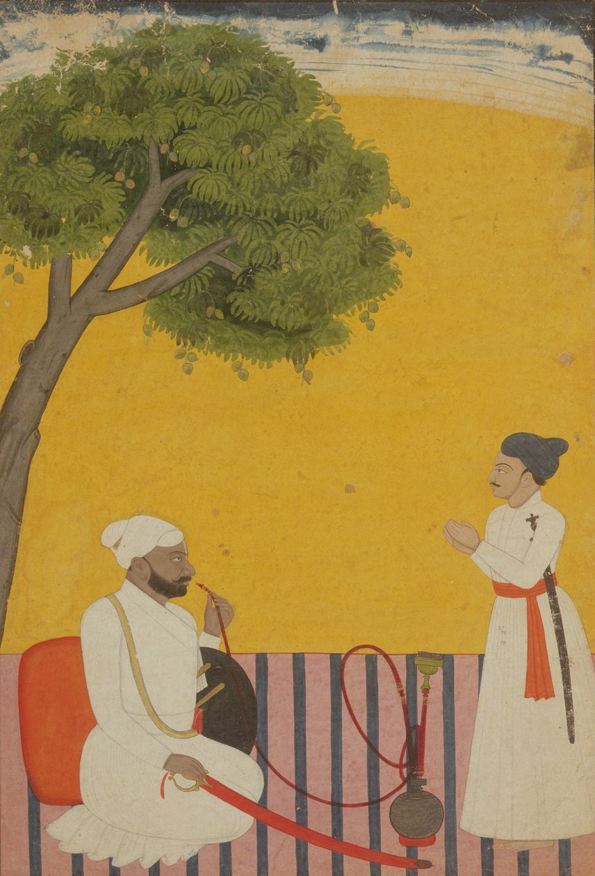 Portrét prince, Džammú, Kašmír, 1760 od Pahari School