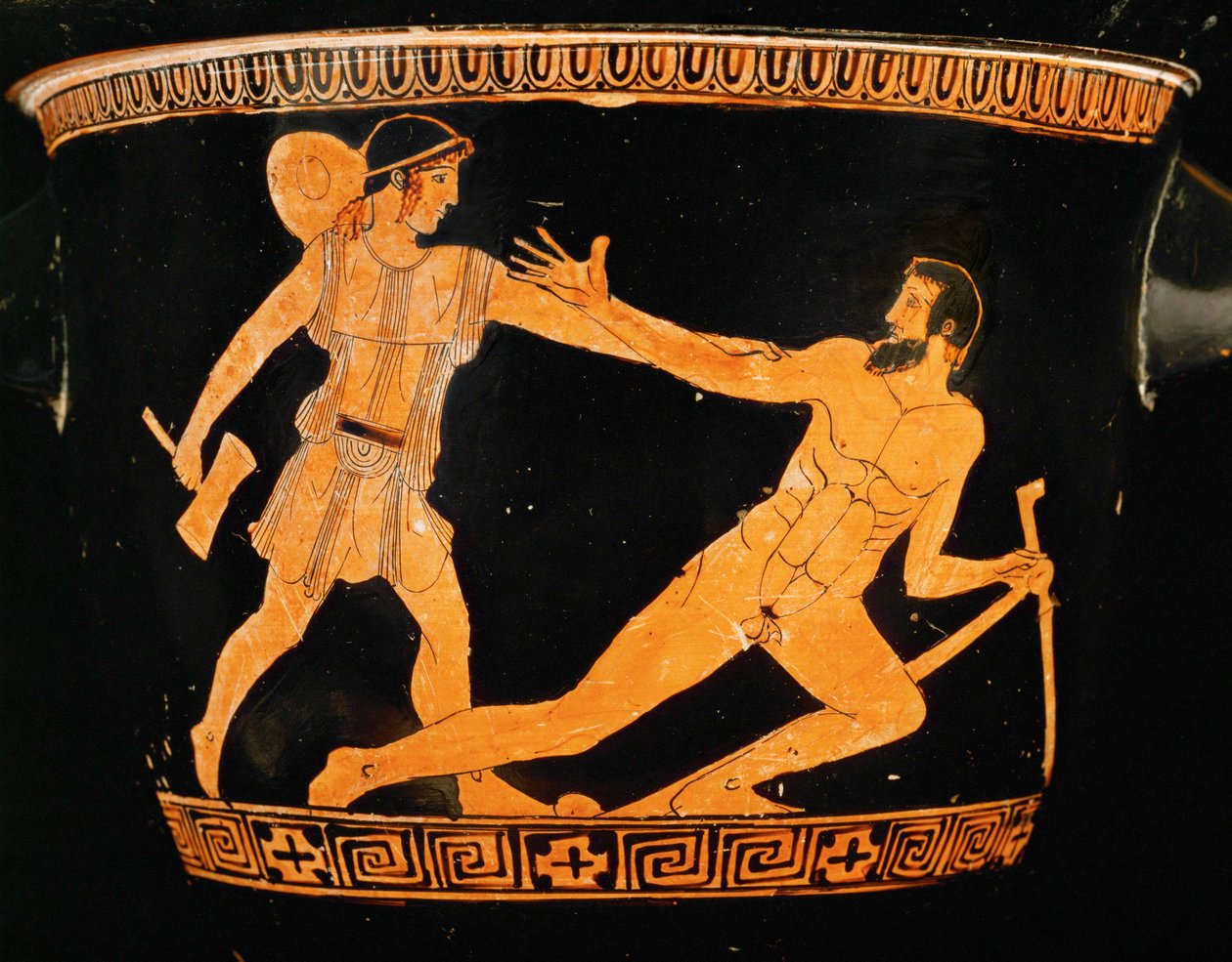 Theseus a Prokrustés ... od Painter Altamura