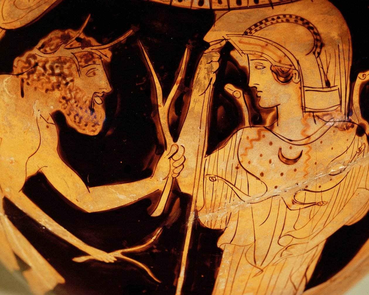Odysseus a Athéna na setkání s Nausikou... od Painter Nausicaa