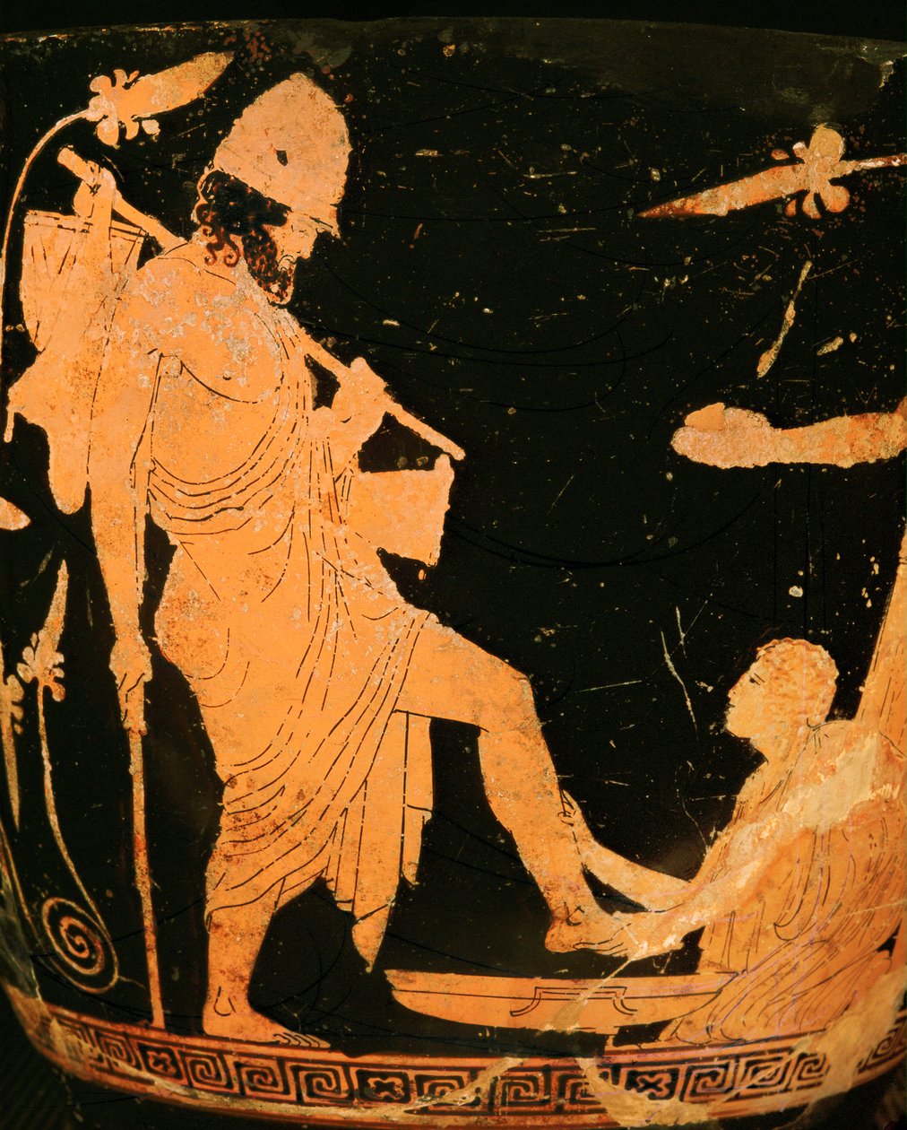 Ošetřovatelka Euriklea umyje Odysseovi nohy po jeho návratu ... od Painter Penelope